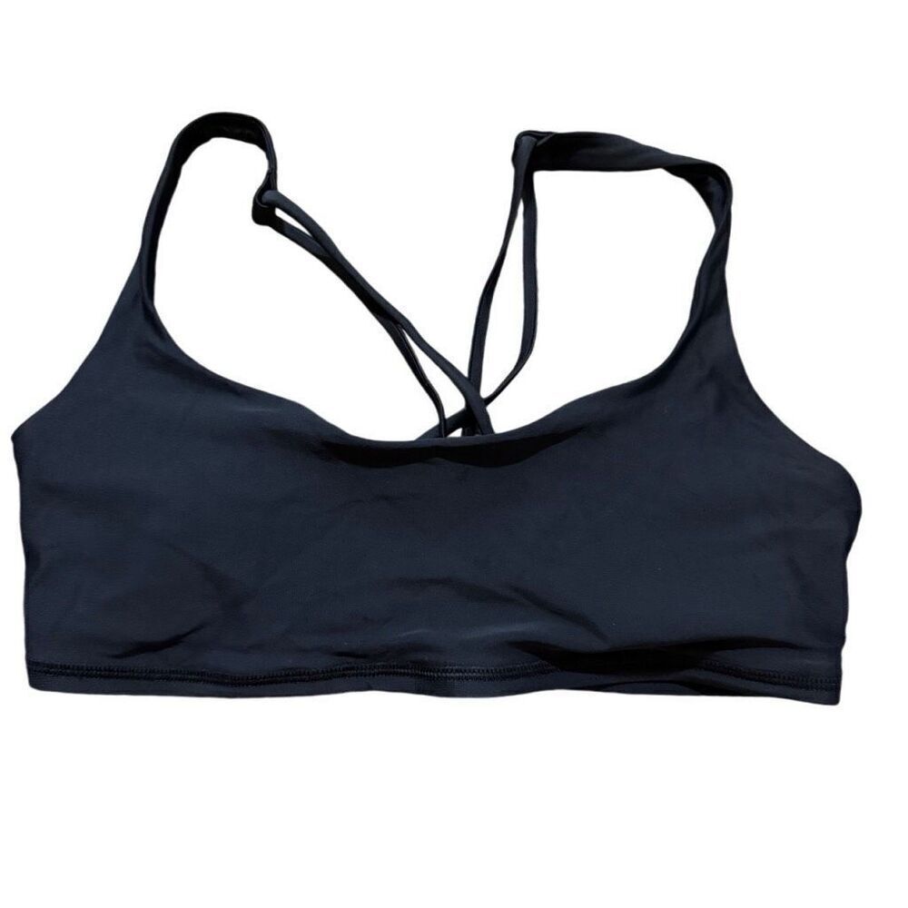 Lululemon black bikini top size 8